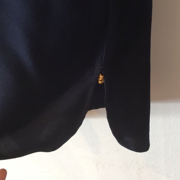 Aurelia Kurta XXL Dark Blue Buttons Indian Attire - Picture 6 of 8